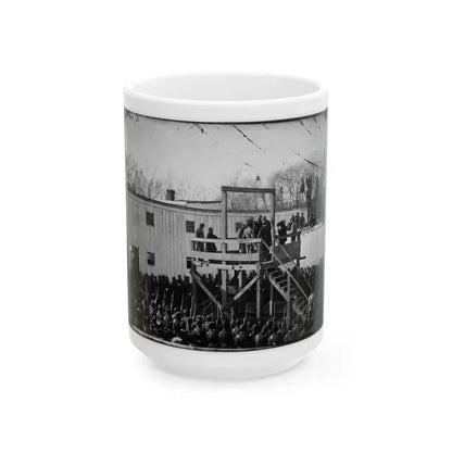 Washington, D.C. Adjusting The Rope For The Execution Of Wirz (U.S. Civil War) White Coffee Mug 15oz - Go Mug Yourself