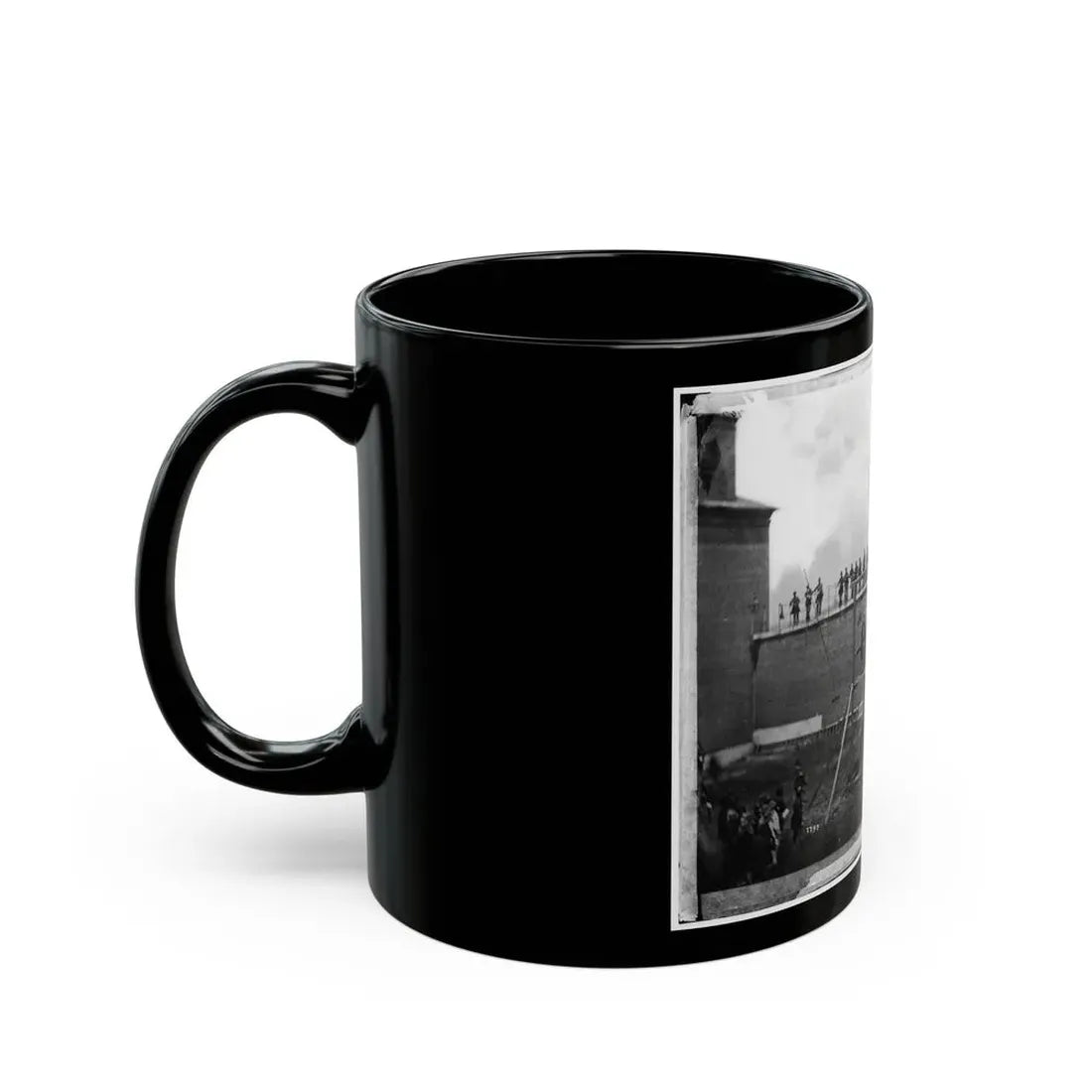 Washington, D.C. Adjusting The Ropes For Hanging The Conspirators (U.S. Civil War) Black Coffee Mug - Go Mug Yourself