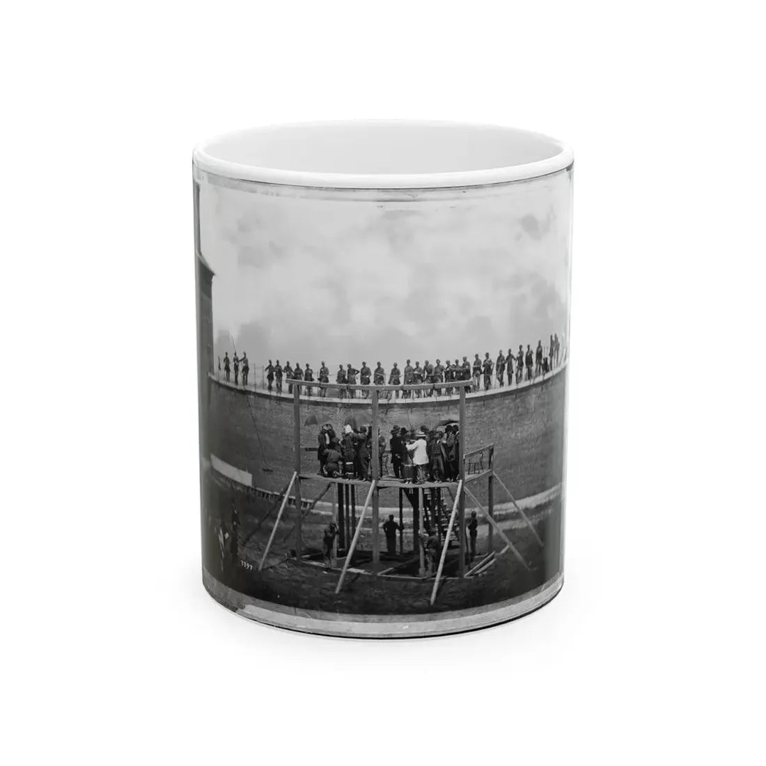 Washington, D.C. Adjusting The Ropes For Hanging The Conspirators (U.S. Civil War) White Coffee Mug 11oz - Go Mug Yourself