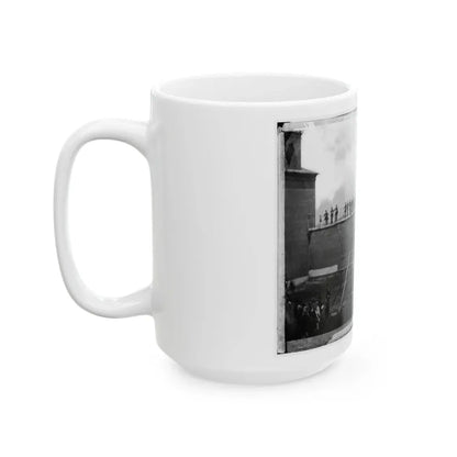 Washington, D.C. Adjusting The Ropes For Hanging The Conspirators (U.S. Civil War) White Coffee Mug - Go Mug Yourself
