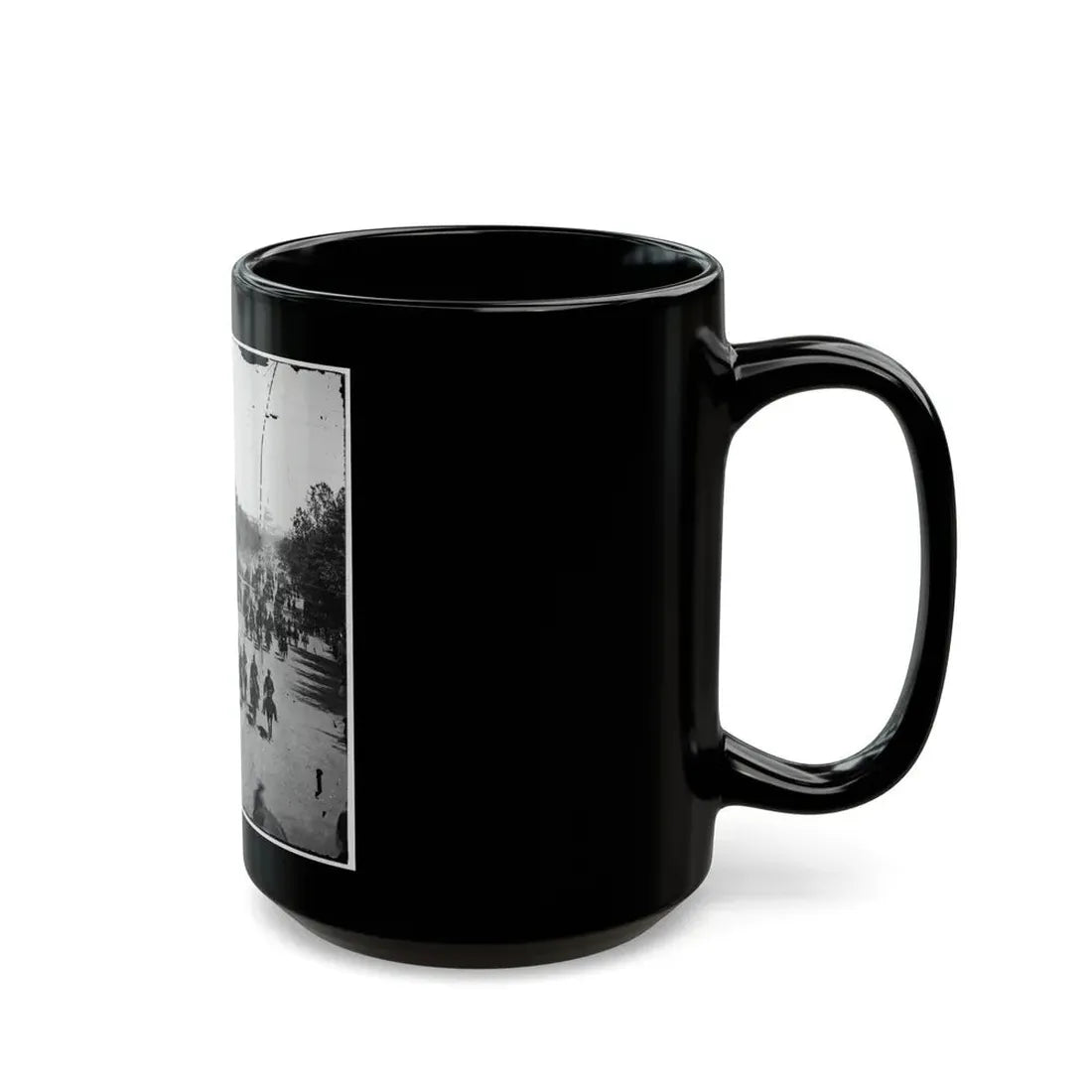 Washington, D.C. Another Artillery Unit Passing On Pennsylvania Avenue Near The Treasury (U.S. Civil War) Black Coffee Mug - Go Mug Yourself
