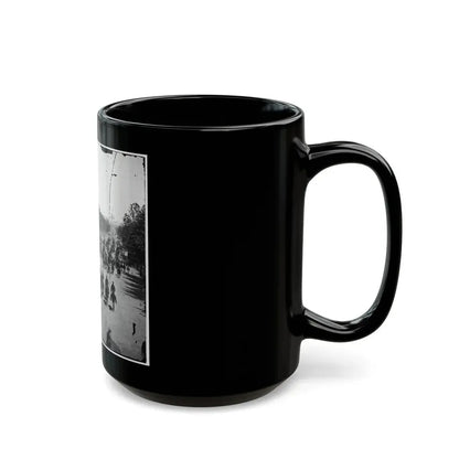 Washington, D.C. Another Artillery Unit Passing On Pennsylvania Avenue Near The Treasury (U.S. Civil War) Black Coffee Mug - Go Mug Yourself