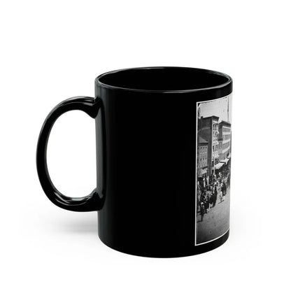 Washington, D.C. Another Artillery Unit Passing On Pennsylvania Avenue Near The Treasury (U.S. Civil War) Black Coffee Mug - Go Mug Yourself