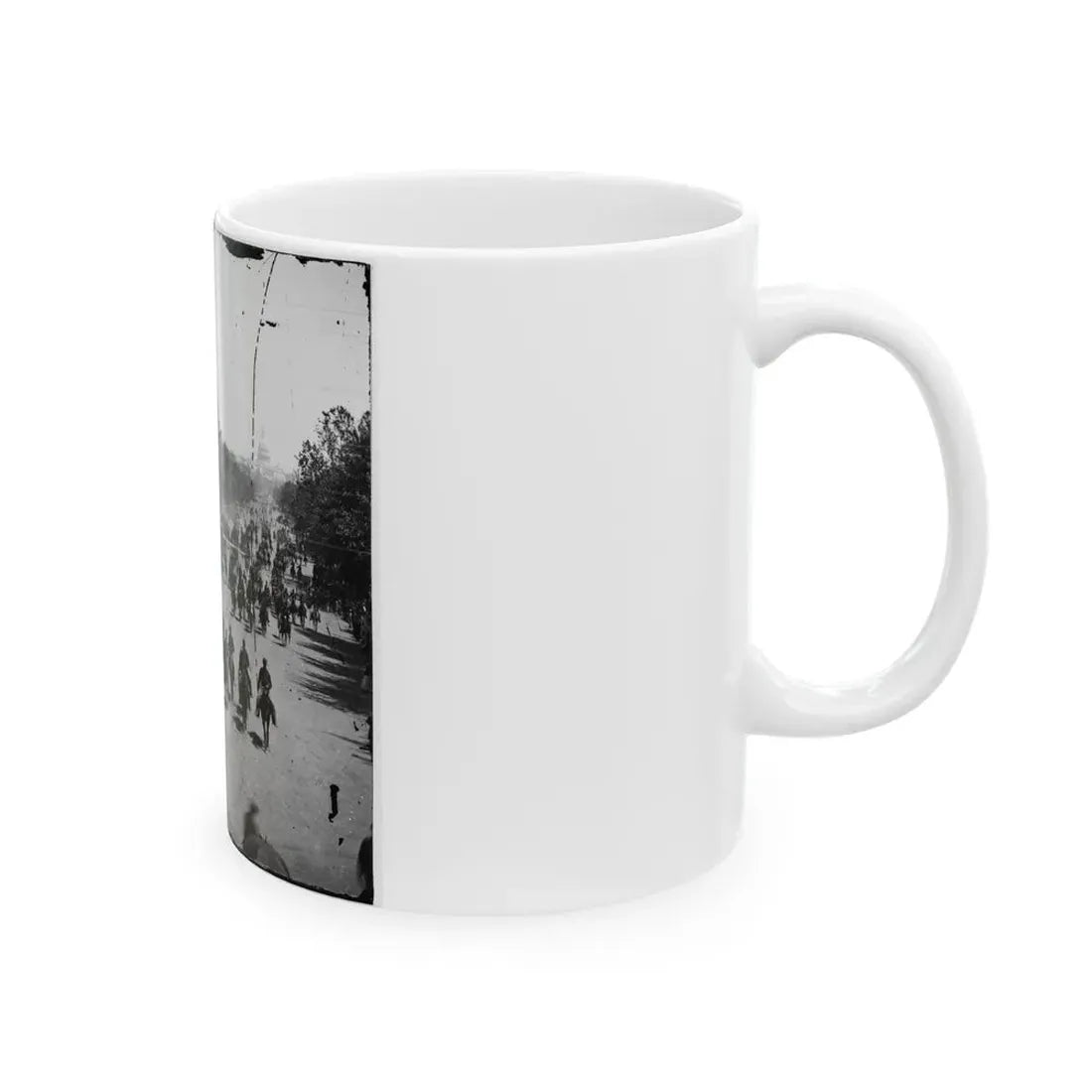 Washington, D.C. Another Artillery Unit Passing On Pennsylvania Avenue Near The Treasury (U.S. Civil War) White Coffee Mug - Go Mug Yourself