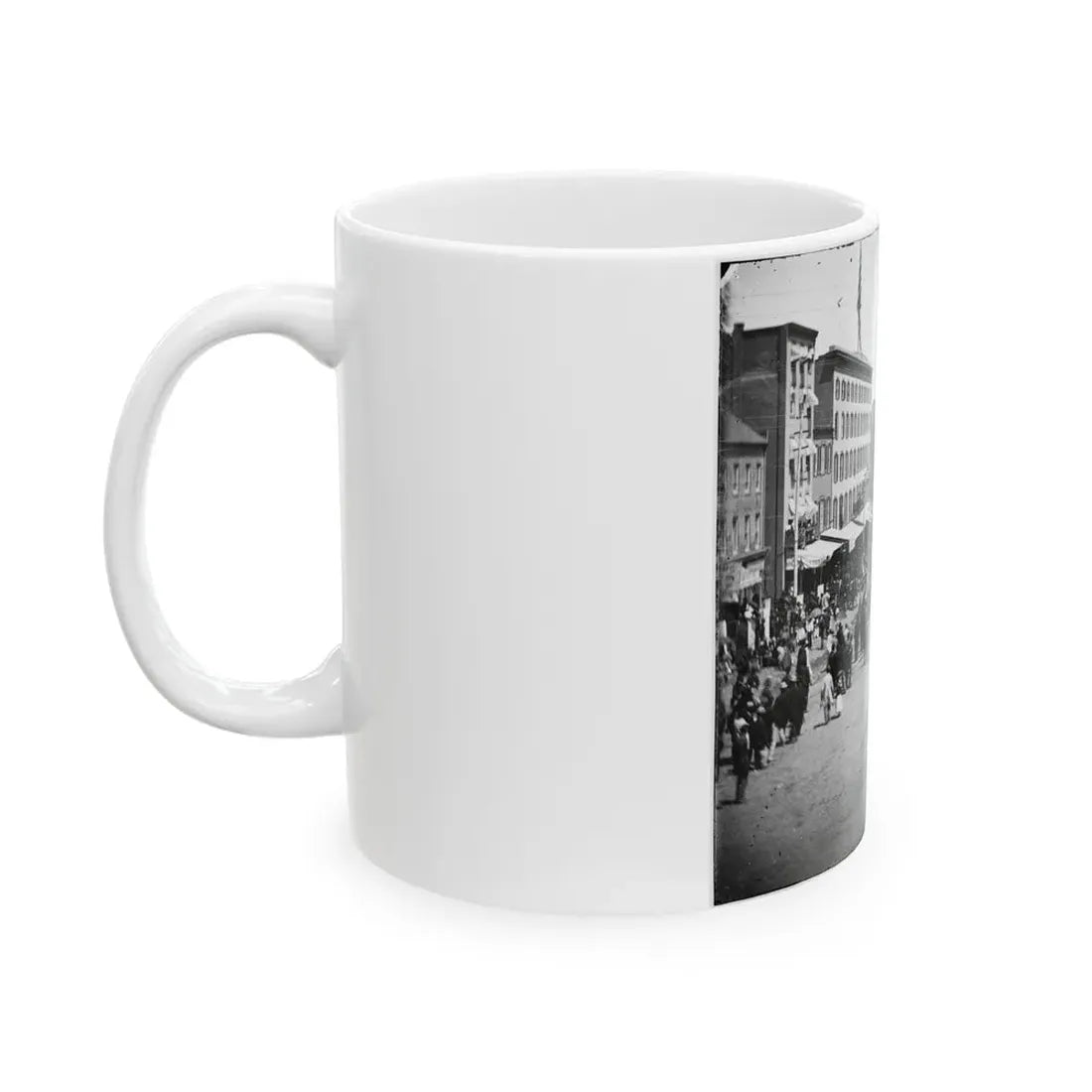 Washington, D.C. Another Artillery Unit Passing On Pennsylvania Avenue Near The Treasury (U.S. Civil War) White Coffee Mug - Go Mug Yourself