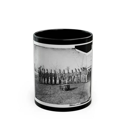 Washington, D.C. Band Of 9th Veteran Reserve Corps, In Shakoes And Frogged Jackets, At Washington Circle (U.S. Civil War) Black Coffee Mug 11oz - Go Mug Yourself