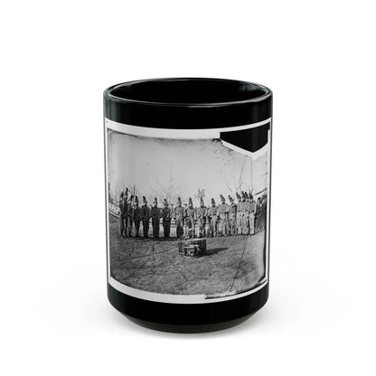 Washington, D.C. Band Of 9th Veteran Reserve Corps, In Shakoes And Frogged Jackets, At Washington Circle (U.S. Civil War) Black Coffee Mug 15oz - Go Mug Yourself