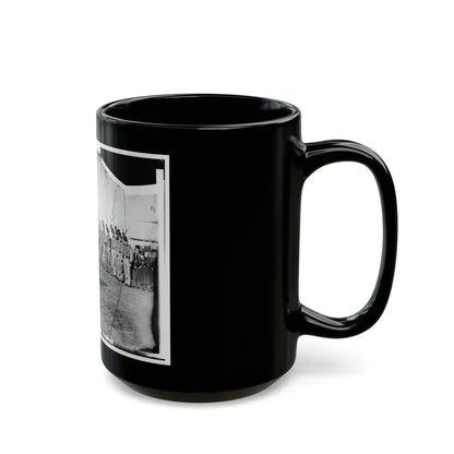 Washington, D.C. Band Of 9th Veteran Reserve Corps, In Shakoes And Frogged Jackets, At Washington Circle (U.S. Civil War) Black Coffee Mug - Go Mug Yourself