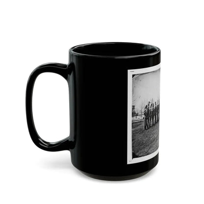 Washington, D.C. Band Of 9th Veteran Reserve Corps, In Shakoes And Frogged Jackets, At Washington Circle (U.S. Civil War) Black Coffee Mug - Go Mug Yourself