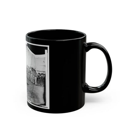 Washington, D.C. Band Of 9th Veteran Reserve Corps, In Shakoes And Frogged Jackets, At Washington Circle (U.S. Civil War) Black Coffee Mug - Go Mug Yourself