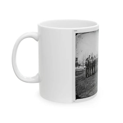 Washington, D.C. Band Of 9th Veteran Reserve Corps, In Shakoes And Frogged Jackets, At Washington Circle (U.S. Civil War) White Coffee Mug - Go Mug Yourself