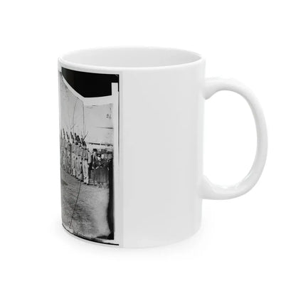 Washington, D.C. Band Of 9th Veteran Reserve Corps, In Shakoes And Frogged Jackets, At Washington Circle (U.S. Civil War) White Coffee Mug - Go Mug Yourself