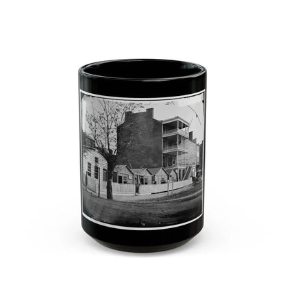 Washington, D.C. Buildings Of The Sanitary Commission Home Lodge For Invalid Soldiers, North Capitol Near C St. (U.S. Civil War) Black Coffee Mug 15oz - Go Mug Yourself