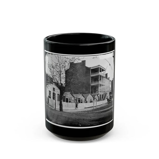 Washington, D.C. Buildings Of The Sanitary Commission Home Lodge For Invalid Soldiers, North Capitol Near C St. (U.S. Civil War) Black Coffee Mug 15oz - Go Mug Yourself