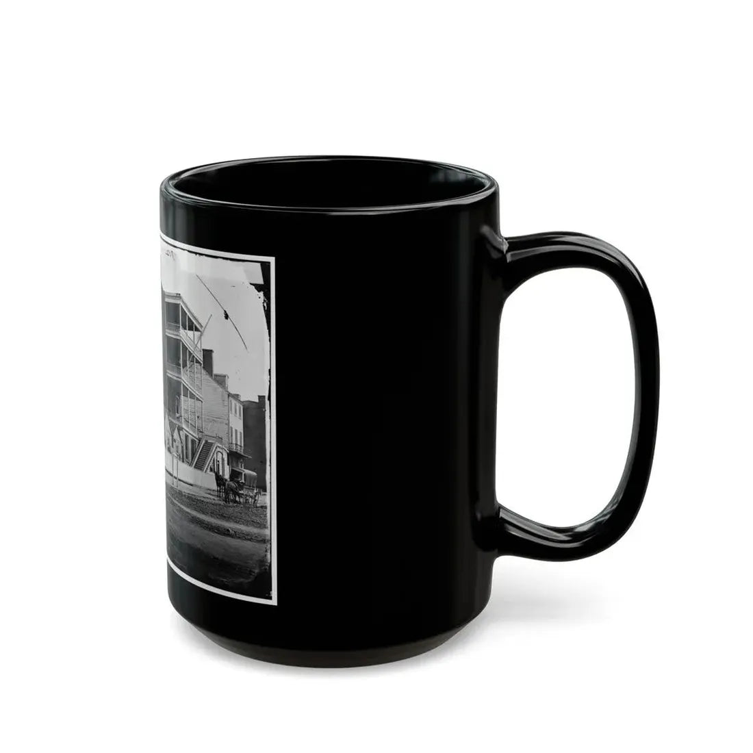 Washington, D.C. Buildings Of The Sanitary Commission Home Lodge For Invalid Soldiers, North Capitol Near C St. (U.S. Civil War) Black Coffee Mug - Go Mug Yourself