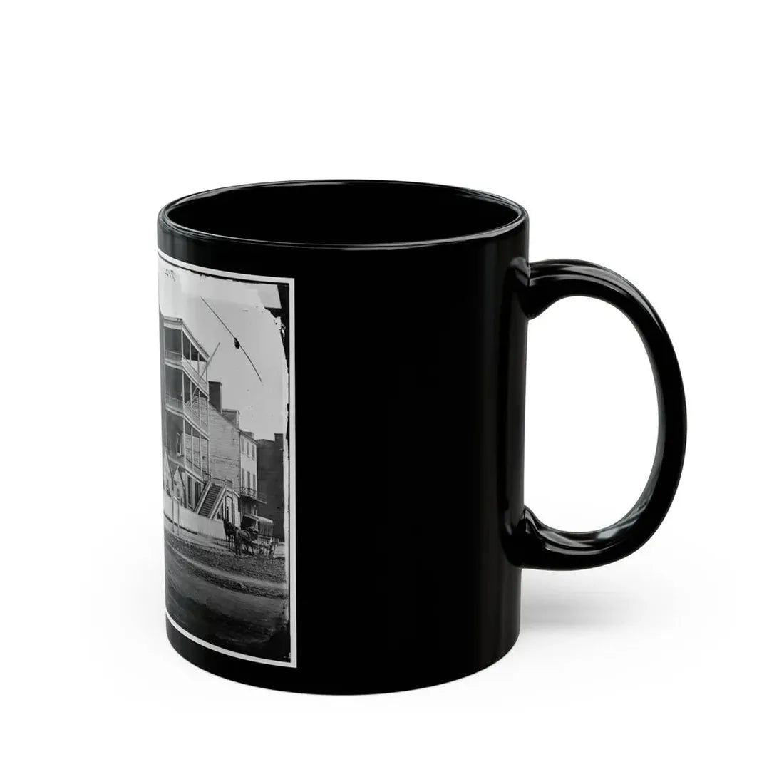 Washington, D.C. Buildings Of The Sanitary Commission Home Lodge For Invalid Soldiers, North Capitol Near C St. (U.S. Civil War) Black Coffee Mug - Go Mug Yourself