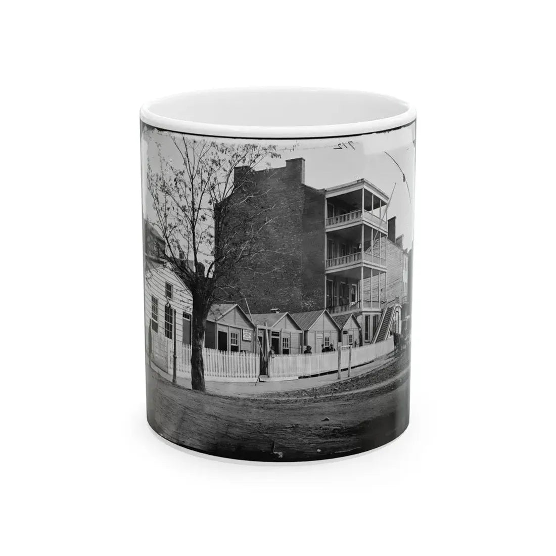 Washington, D.C. Buildings Of The Sanitary Commission Home Lodge For Invalid Soldiers, North Capitol Near C St. (U.S. Civil War) White Coffee Mug 11oz - Go Mug Yourself