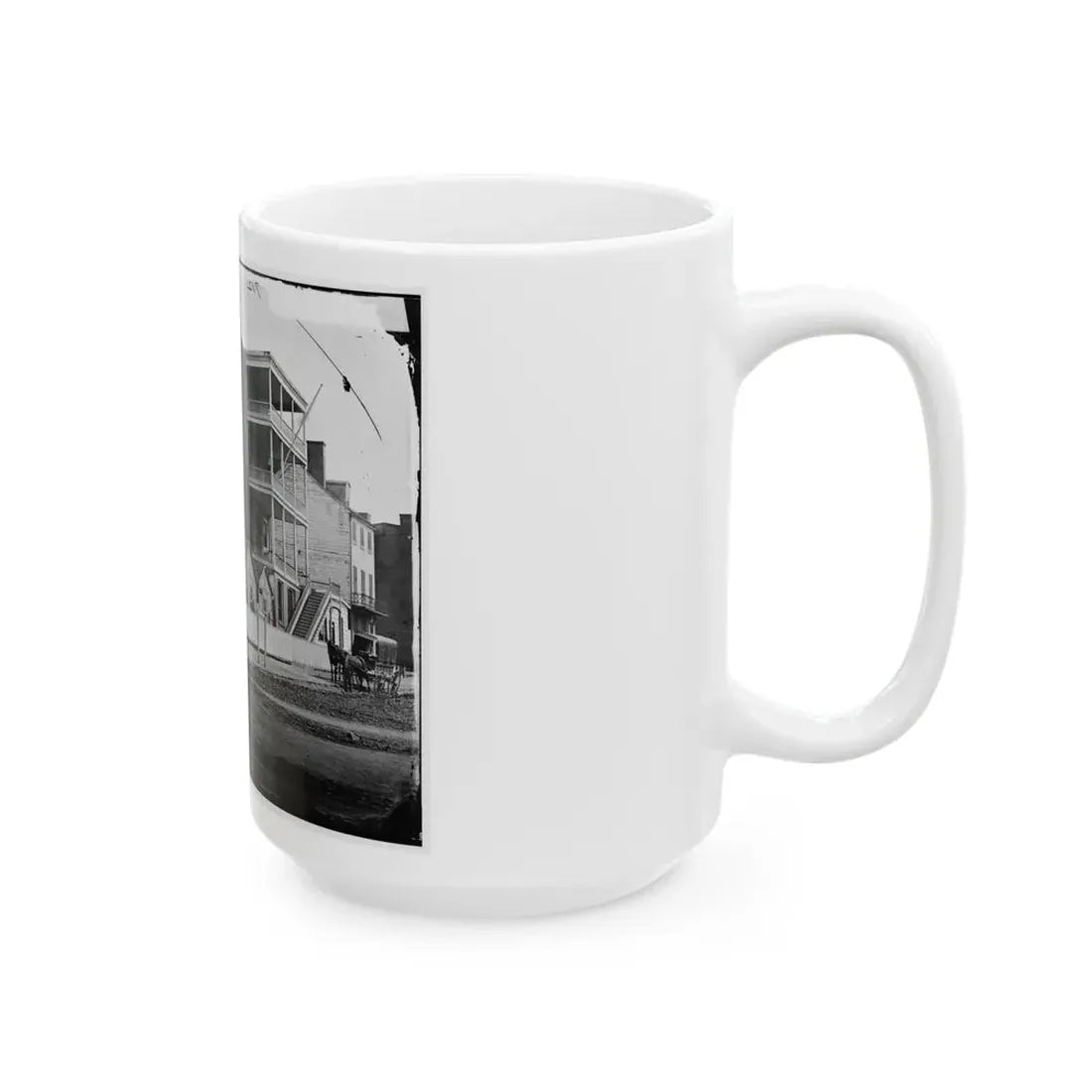 Washington, D.C. Buildings Of The Sanitary Commission Home Lodge For Invalid Soldiers, North Capitol Near C St. (U.S. Civil War) White Coffee Mug - Go Mug Yourself