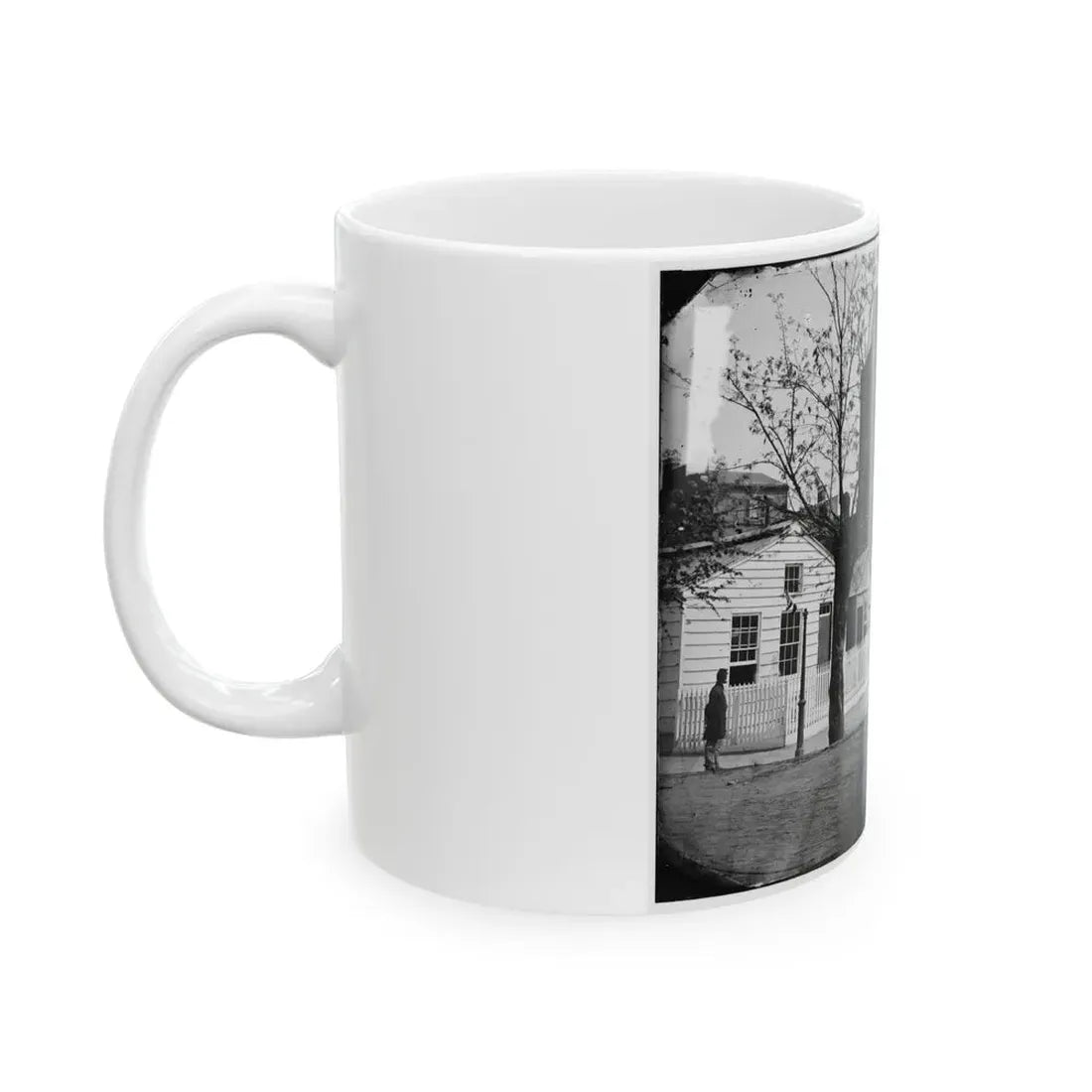 Washington, D.C. Buildings Of The Sanitary Commission Home Lodge For Invalid Soldiers, North Capitol Near C St. (U.S. Civil War) White Coffee Mug - Go Mug Yourself