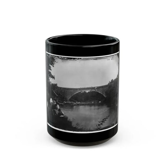 Washington, D.C. Cabin John Bridge In Nearby Maryland (U.S. Civil War) Black Coffee Mug 15oz - Go Mug Yourself