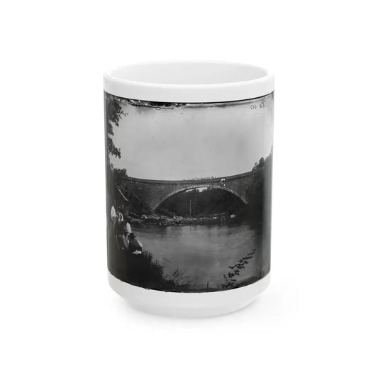 Washington, D.C. Cabin John Bridge In Nearby Maryland (U.S. Civil War) White Coffee Mug 15oz - Go Mug Yourself