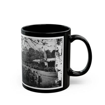 Washington, D.C. Cavalry Unit Passing Presidential Reviewing Stand (U.S. Civil War) Black Coffee Mug - Go Mug Yourself