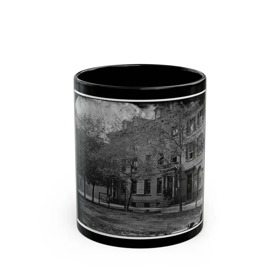 Washington, D.C. Central Office Of The Sanitary Commission, 1333 F Street, N.W. (U.S. Civil War) Black Coffee Mug 11oz - Go Mug Yourself
