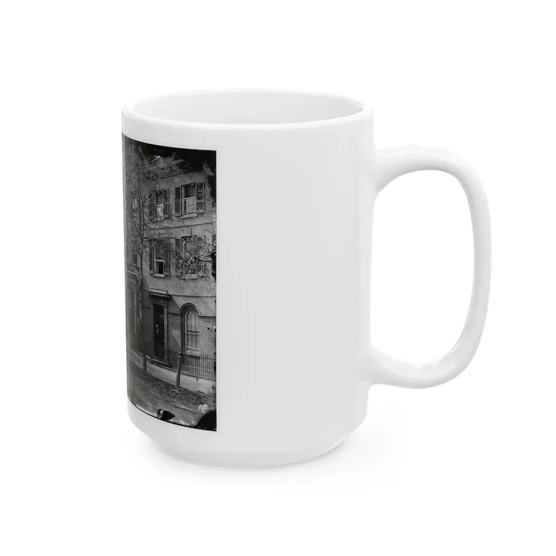 Washington, D.C. Central Office Of The Sanitary Commission, 1333 F Street, N.W. (U.S. Civil War) White Coffee Mug - Go Mug Yourself