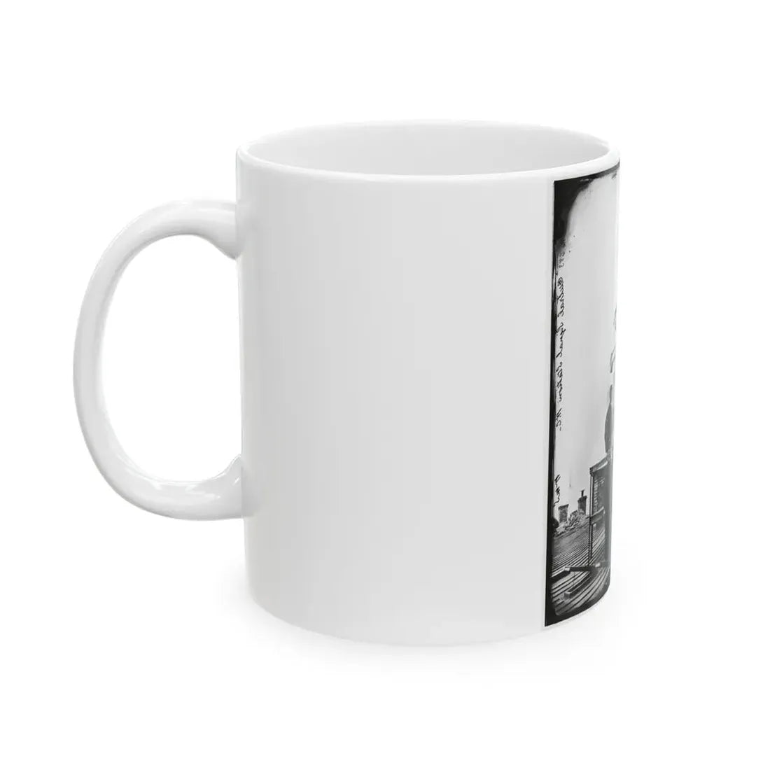 Washington, D.C. Central Signal Station, Winder Building, 17th And E Streets Nw, And Signal Corps Men (U.S. Civil War) White Coffee Mug - Go Mug Yourself