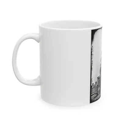 Washington, D.C. Central Signal Station, Winder Building, 17th And E Streets Nw, And Signal Corps Men (U.S. Civil War) White Coffee Mug - Go Mug Yourself