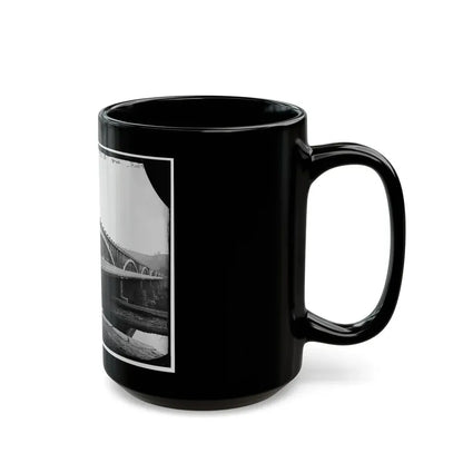 Washington, D.C. Chain Bridge Over The Potomac; Chesapeake And Ohio Canal In Foreground (U.S. Civil War) Black Coffee Mug - Go Mug Yourself