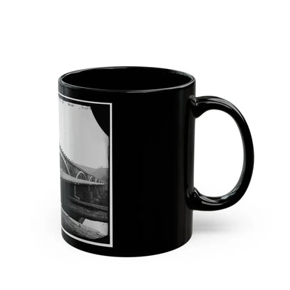 Washington, D.C. Chain Bridge Over The Potomac; Chesapeake And Ohio Canal In Foreground (U.S. Civil War) Black Coffee Mug - Go Mug Yourself