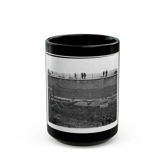 Washington, D.C. Coffins And Open Graves Ready For The Conspirators' Bodies At Right Of Scaffold (U.S. Civil War) Black Coffee Mug 15oz - Go Mug Yourself