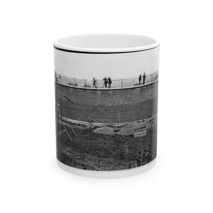 Washington, D.C. Coffins And Open Graves Ready For The Conspirators' Bodies At Right Of Scaffold (U.S. Civil War) White Coffee Mug 11oz - Go Mug Yourself