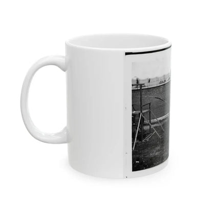 Washington, D.C. Coffins And Open Graves Ready For The Conspirators' Bodies At Right Of Scaffold (U.S. Civil War) White Coffee Mug - Go Mug Yourself