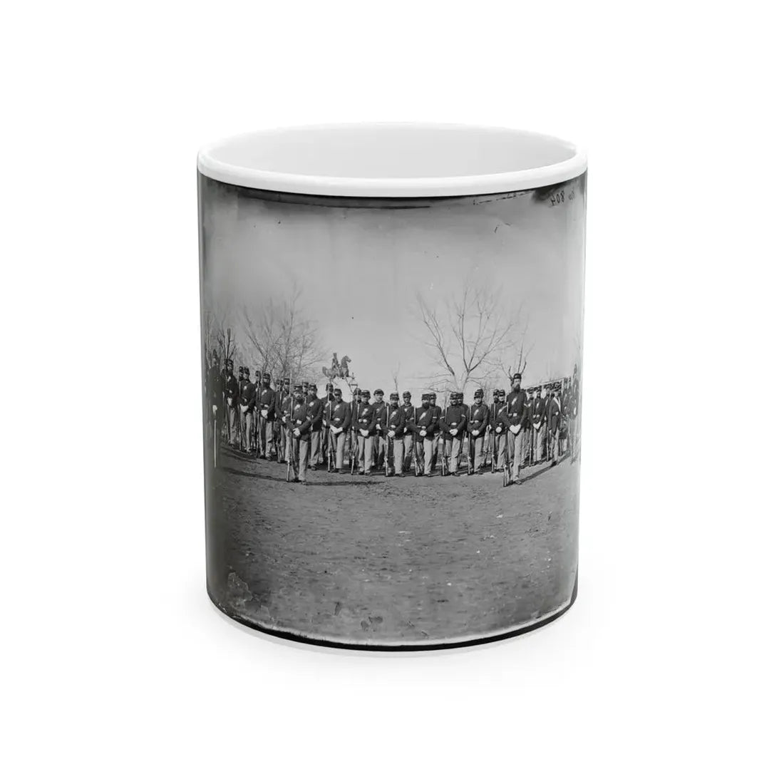 Washington, D.C. Company I, 9th Veteran Reserve Corps, At Washington Circle (U.S. Civil War) White Coffee Mug 11oz - Go Mug Yourself