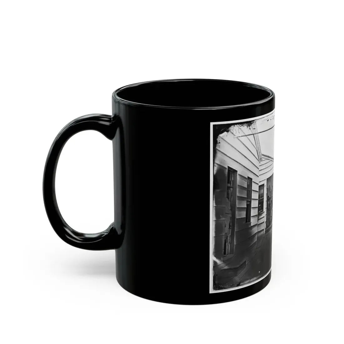 Washington, D.C. Convalescent Soldiers And Others Outside Quarters Of The Sanitary Commission Home Lodge (U.S. Civil War) Black Coffee Mug - Go Mug Yourself