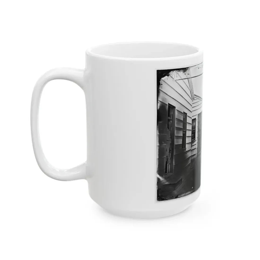 Washington, D.C. Convalescent Soldiers And Others Outside Quarters Of The Sanitary Commission Home Lodge (U.S. Civil War) White Coffee Mug - Go Mug Yourself