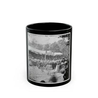 Washington, D.C. Crowd In Front Of Presidential Reviewing Stand (U.S. Civil War) Black Coffee Mug 11oz - Go Mug Yourself