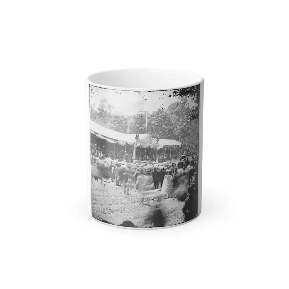 Washington, D.C. Crowd in Front of Presidential Reviewing Stand (U.S. Civil War) Color Changing Coffee Mug 11oz Default Title 11oz - Go Mug Yourself