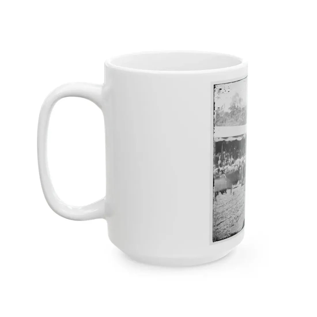 Washington, D.C. Crowd In Front Of Presidential Reviewing Stand (U.S. Civil War) White Coffee Mug - Go Mug Yourself