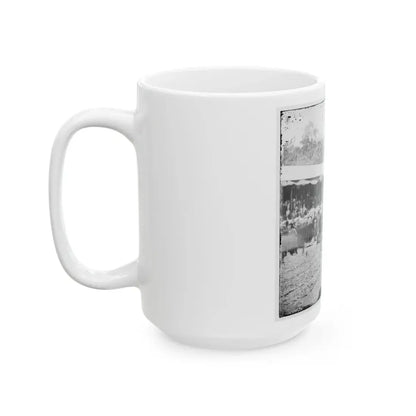 Washington, D.C. Crowd In Front Of Presidential Reviewing Stand (U.S. Civil War) White Coffee Mug - Go Mug Yourself