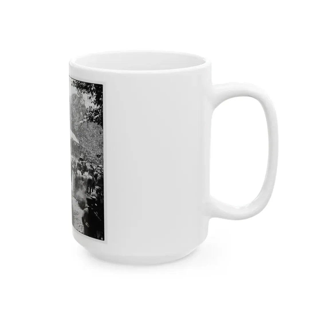 Washington, D.C. Crowd In Front Of Presidential Reviewing Stand (U.S. Civil War) White Coffee Mug - Go Mug Yourself