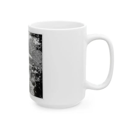 Washington, D.C. Crowd In Front Of Presidential Reviewing Stand (U.S. Civil War) White Coffee Mug - Go Mug Yourself