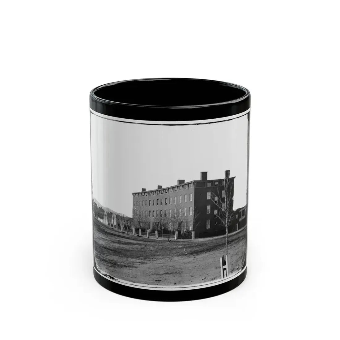 Washington, D.C. Douglas Hospital (Formerly  Minnesota Row ), 2d And I Streets Nw (U.S. Civil War) Black Coffee Mug 11oz - Go Mug Yourself