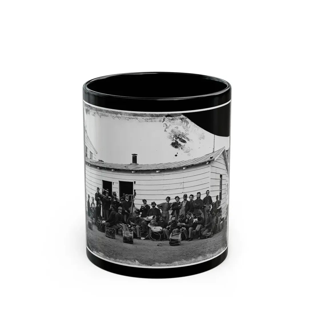 Washington, D.C. Drum Corps Of 10th Veteran Reserve Corps At Leisure (U.S. Civil War) Black Coffee Mug 11oz - Go Mug Yourself