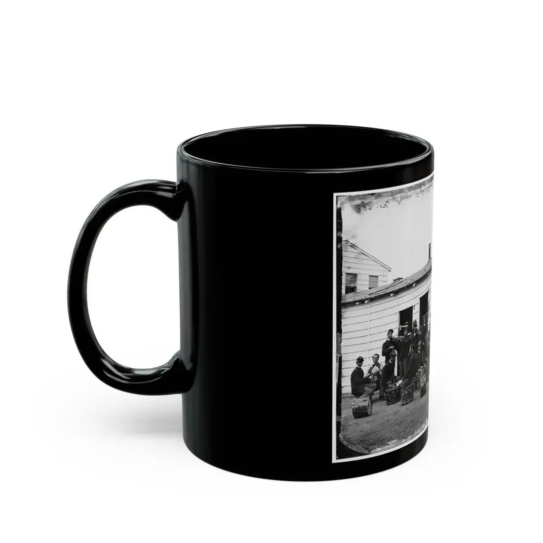 Washington, D.C. Drum Corps Of 10th Veteran Reserve Corps At Leisure (U.S. Civil War) Black Coffee Mug - Go Mug Yourself