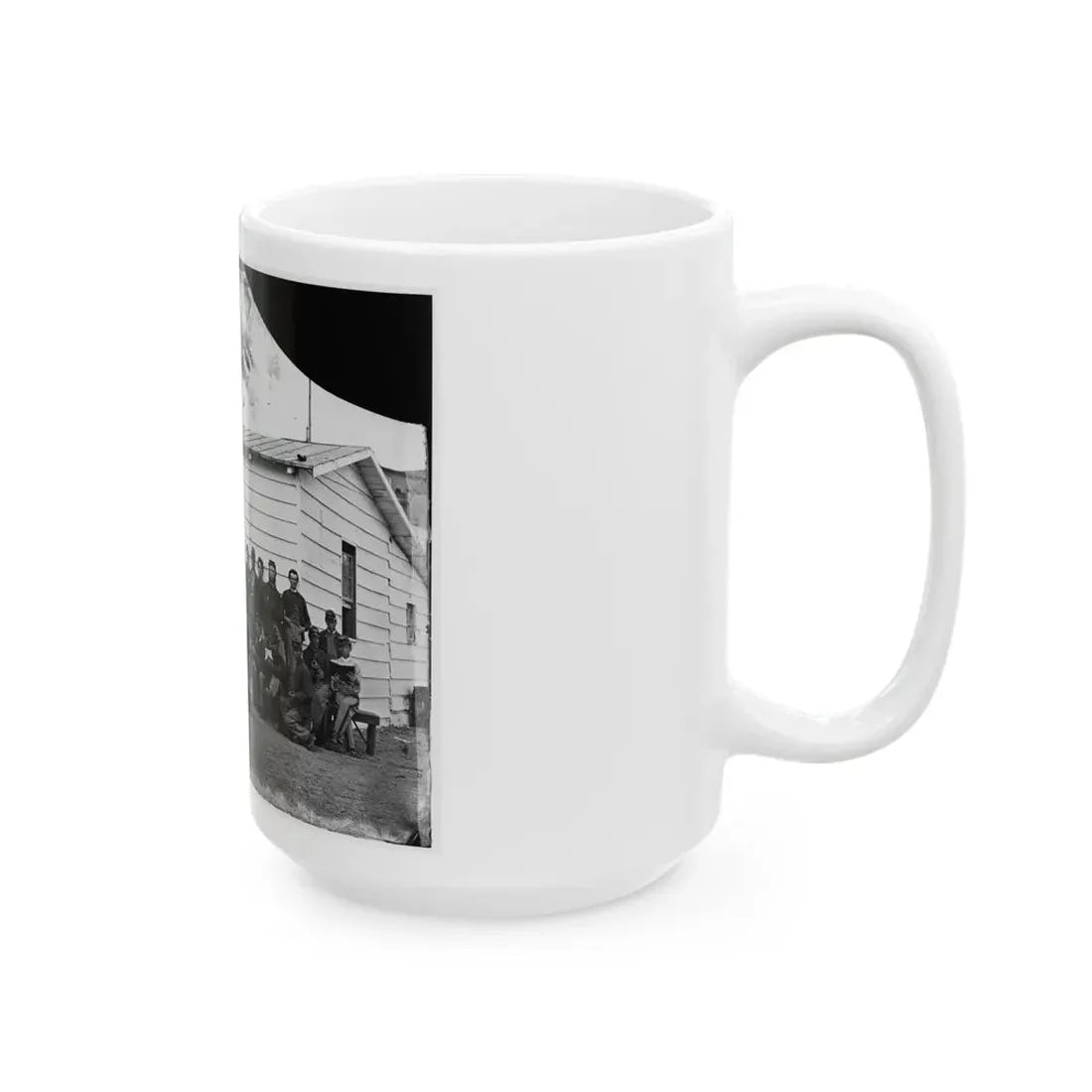 Washington, D.C. Drum Corps Of 10th Veteran Reserve Corps At Leisure (U.S. Civil War) White Coffee Mug - Go Mug Yourself