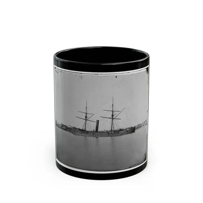 Washington, D.C. Ex-Confederate Iron-Clad Ram Stonewall At Anchor; U.S. Capitol In The Background (U.S. Civil War) Black Coffee Mug 11oz - Go Mug Yourself