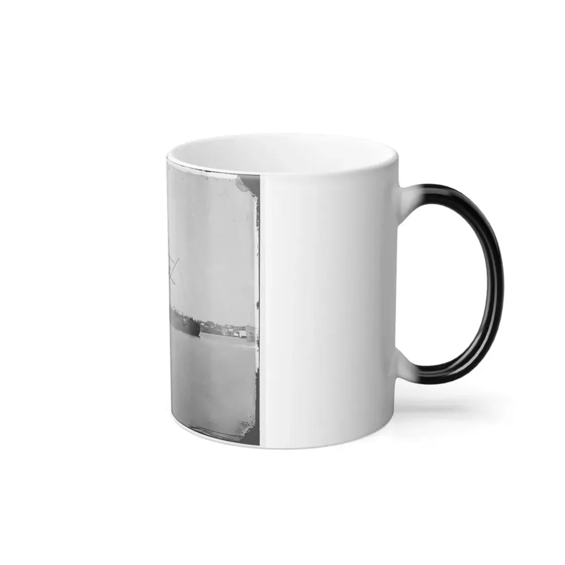 Washington, D.C. Ex-Confederate Iron-Clad Ram Stonewall at Anchor; U.S. Capitol in the Background (U.S. Civil War) Color Changing Coffee Mug 11oz - Go Mug Yourself